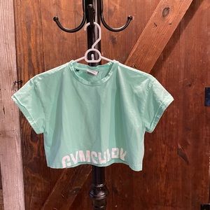Gymshark Crop Teal Size S